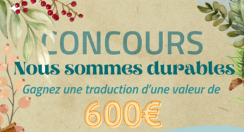 Concours « Nous sommes durables » !