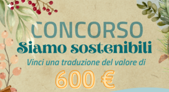 Concorso “Siamo sostenibili”!